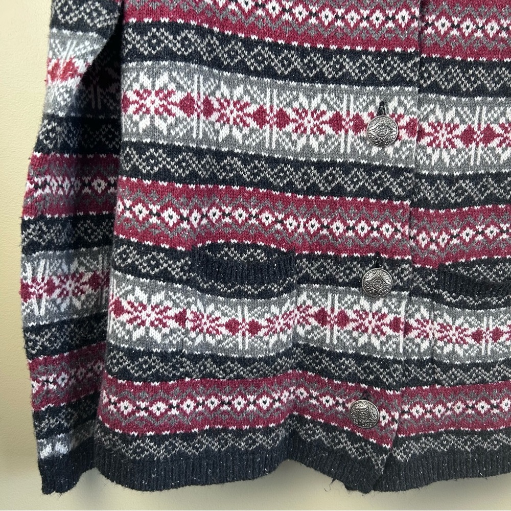 Vintage Penmans Women’s knit cardigan metal buttons pockets size large - Picture 2 of 9